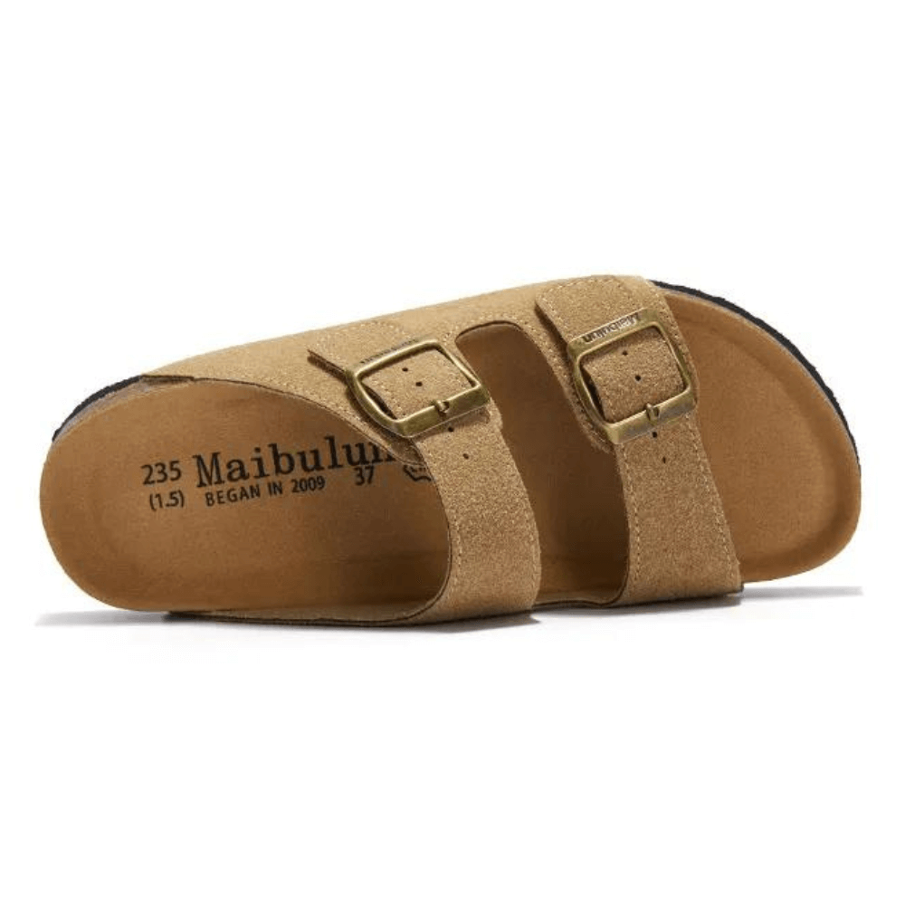 Sandália Maibulun Camurça - Marrom Claro